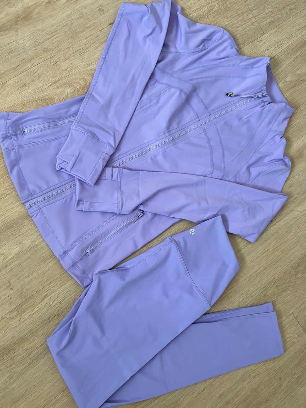 lululemon athletica Lavender Track Jacket & Joggers Set